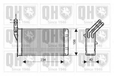 QUINTON HAZELL qhr2058 -  Теплообменник, отопление салона
